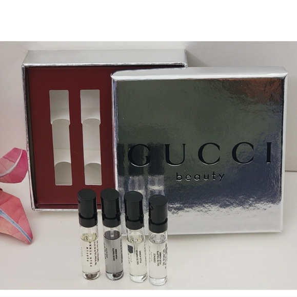 GUCCI GUILTY MEN 4 PC SAMPLER, Guilty EDT, EDP, PARFUM, ESSENCE 0.05 FL OZ VIALS - Picture 2 of 5